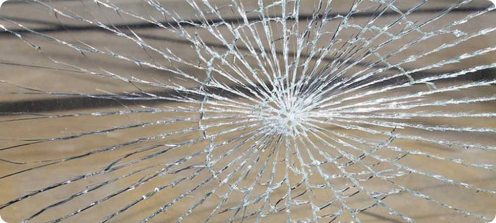 This image shows a broken window which is spidering like a web. Gatheroo helps bookkeepers to reduce the risks in their business processes