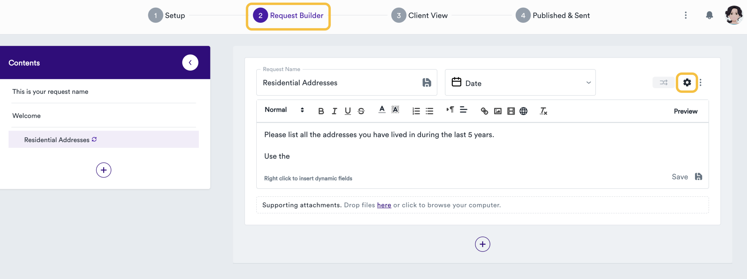 Finding your repeater field settings in Gatheroo