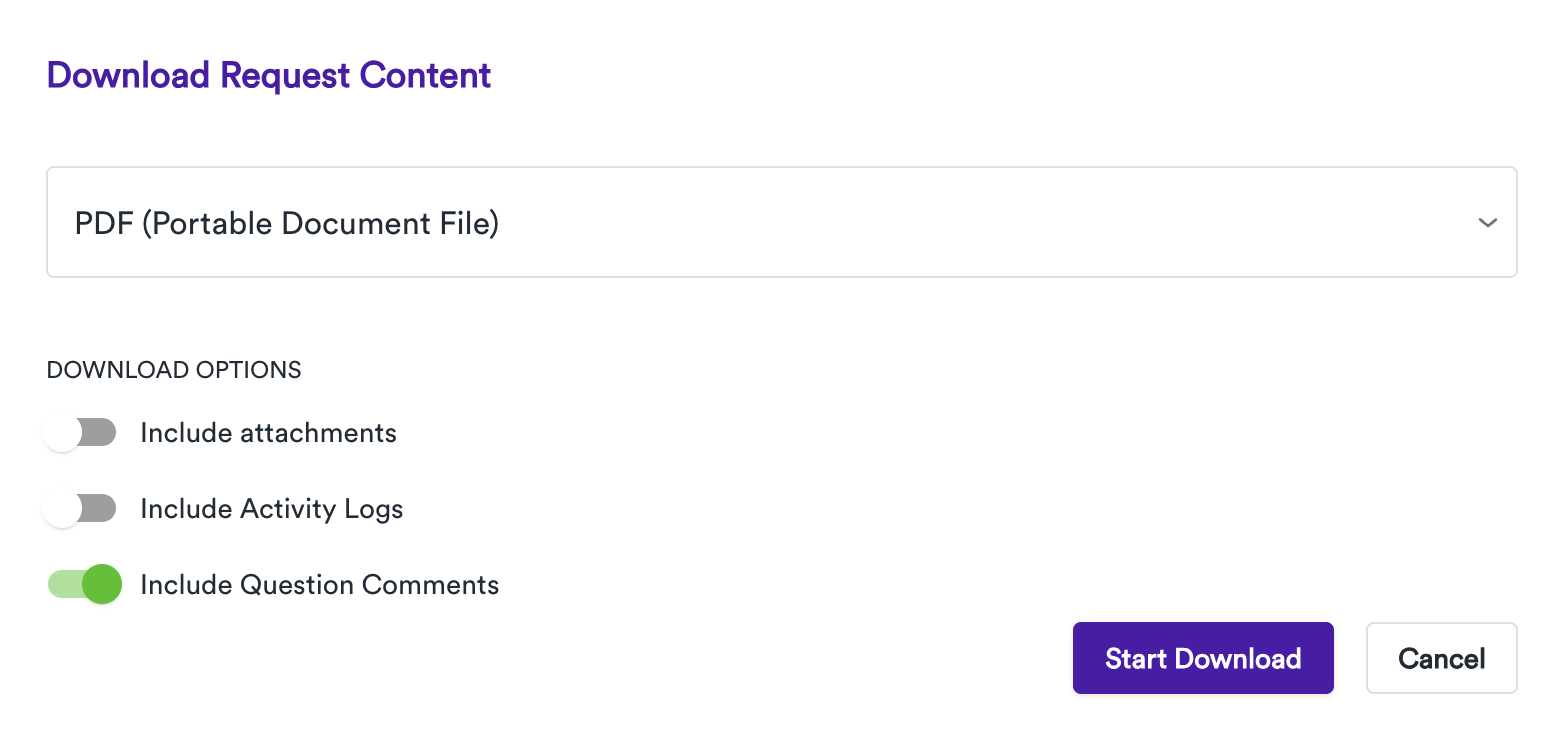 Downloading comments is simple with Gatheroo's exports