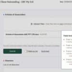 Gatheroo client portal showing a secure document request template for accountants with ID verification and compliance sections thumbnail