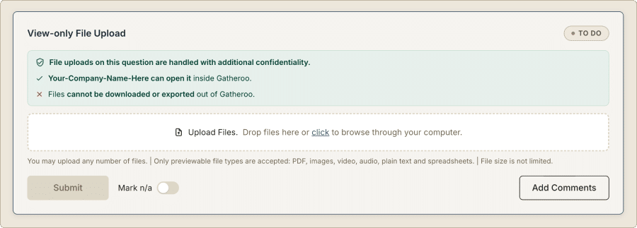Clients can see the views on their documents